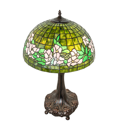 31" High Tiffany Banded Dogwood Table Lamp