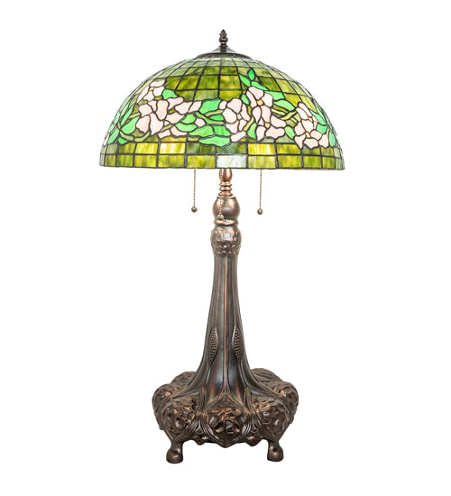 31" High Tiffany Banded Dogwood Table Lamp