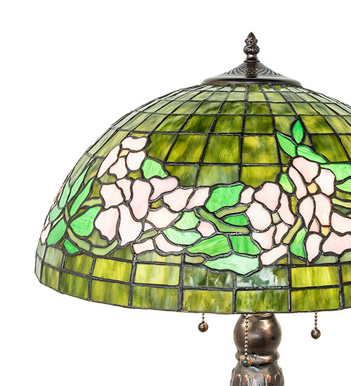 31" High Tiffany Banded Dogwood Table Lamp