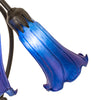 16" High Blue Tiffany Pond Lily 3 Light Accent Lamp