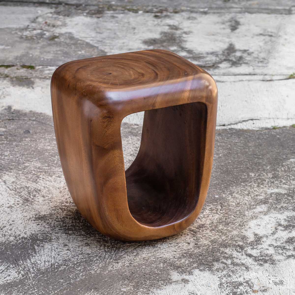 Uttermost Loophole Accent Stool, Natural Wash - CLOSEOUT