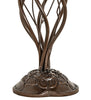 18" High White Tiffany Pond Lily 6 Light Table Lamp