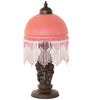 17" High Roussillon Cherub With Lantern Mini Lamp