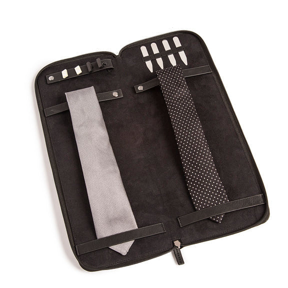 Monaco Travel Tie Case Black