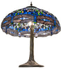 27" High Tiffany Hanginghead Dragonfly Table Lamp