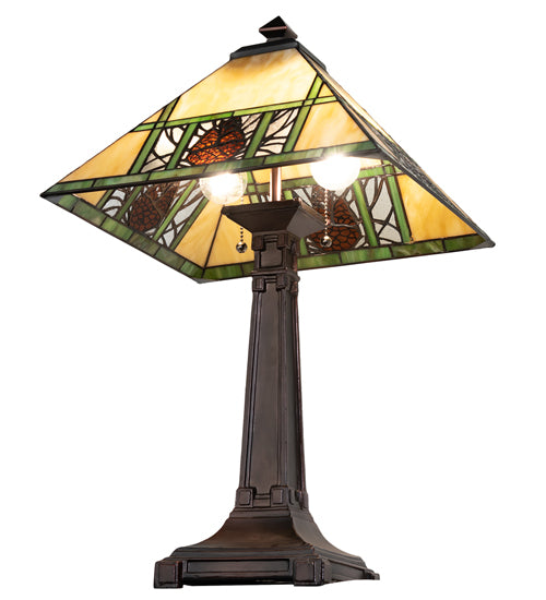 24" High Pinecone Ridge Table Lamp