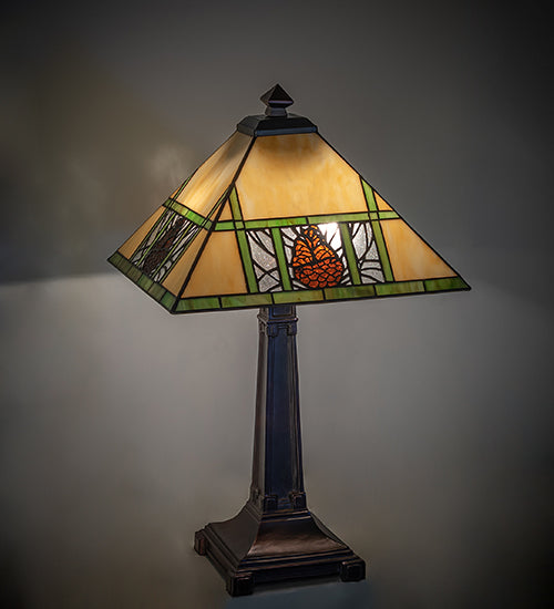 24" High Pinecone Ridge Table Lamp