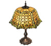 21" High Duffner & Kimberly Shell & Diamond Table Lamp