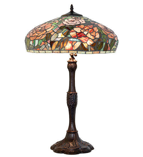 26" High Tiffany Peony Table Lamp