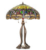 33" High Tiffany Hanginghead Dragonfly Table Lamp
