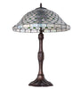 26" High Diamond & Jewel Recurve Table Lamp