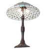 26" High Diamond & Jewel Recurve Table Lamp
