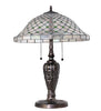 25" High Diamond & Jewel Recurve Table Lamp