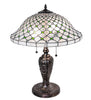 25" High Diamond & Jewel Recurve Table Lamp