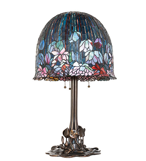 30" High Tiffany Flowering Lotus Table Lamp