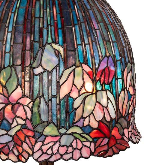 30" High Tiffany Flowering Lotus Table Lamp