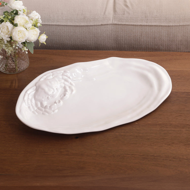 Beatriz Ball VIDA Ocean Large Oval Crab Platter (White)