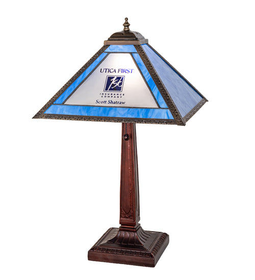 23" High Personalized Utica First Table Lamp