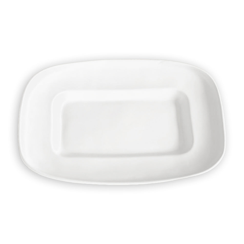 Beatriz Ball VIDA Nube Medium Rectangle Platter (White)