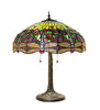 27" High Tiffany Hanging Head Dragonfly Table Lamp