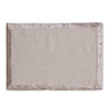 Beatriz Ball LINENS Velluto Placemats with Border Set of 4 Beige and Beige
