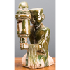 Danny's Fine Porcelain Green Mudman - Candle Lantern