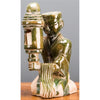Danny's Fine Porcelain Green Mudman - Candle Lantern