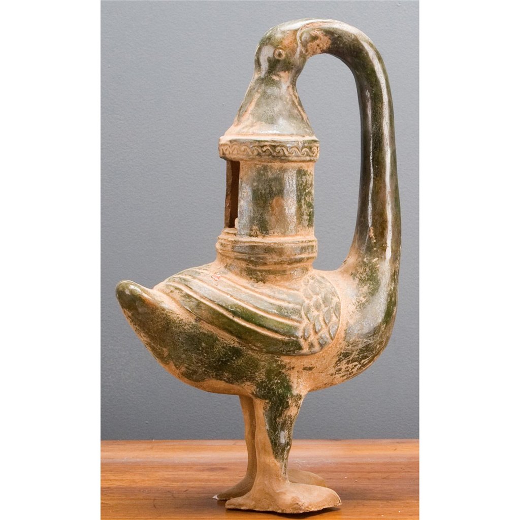 Danny's Fine Porcelain Mud Figurine - Green Bird Lantern