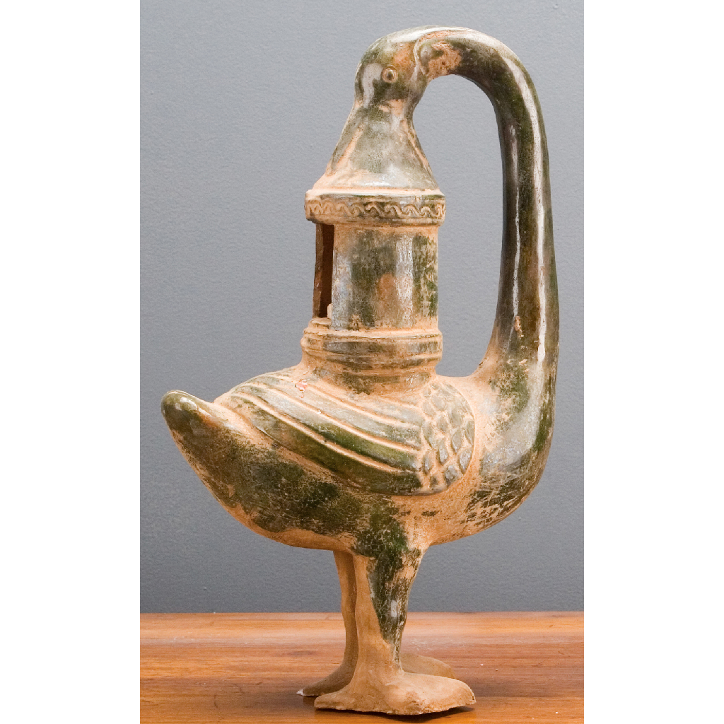Danny's Fine Porcelain Mud Figurine - Green Bird Lantern