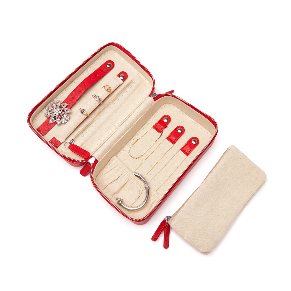 Luna Medium Travel Jewelry Case Blush
