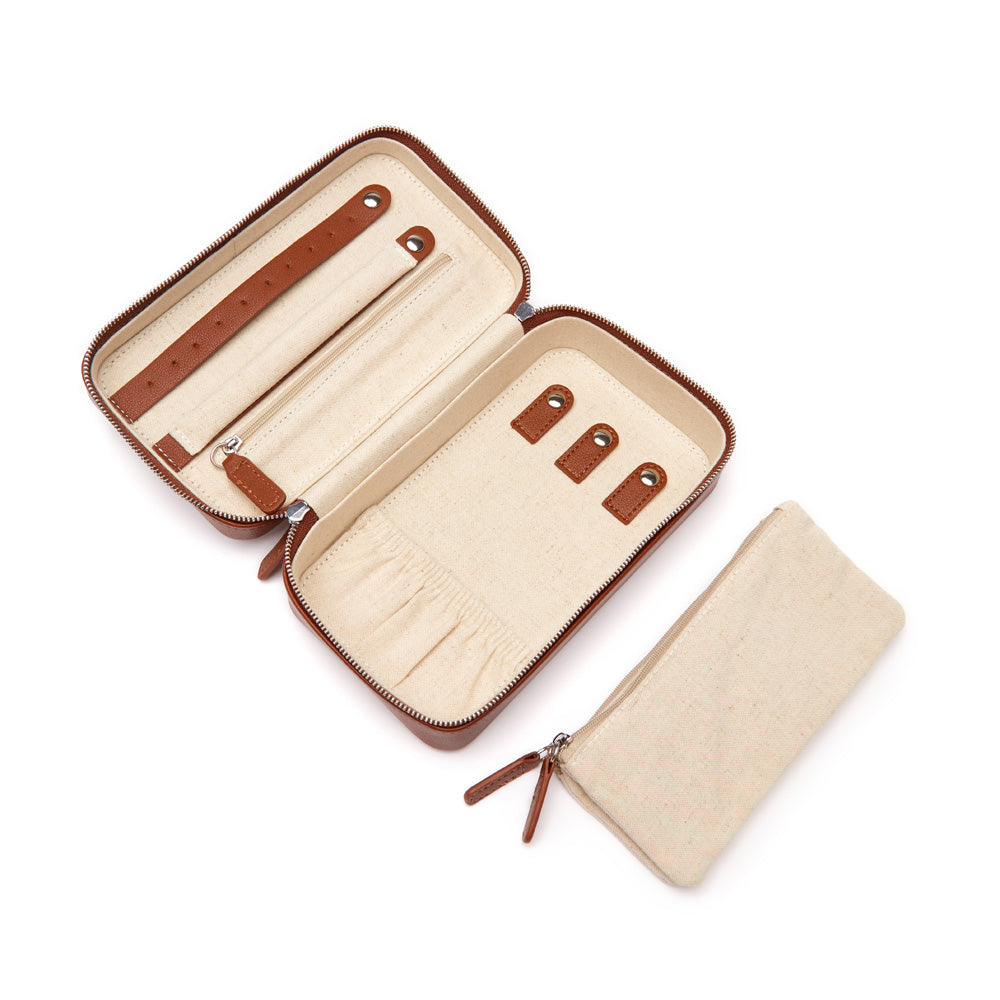 Luna Medium Travel Jewelry Case Blush