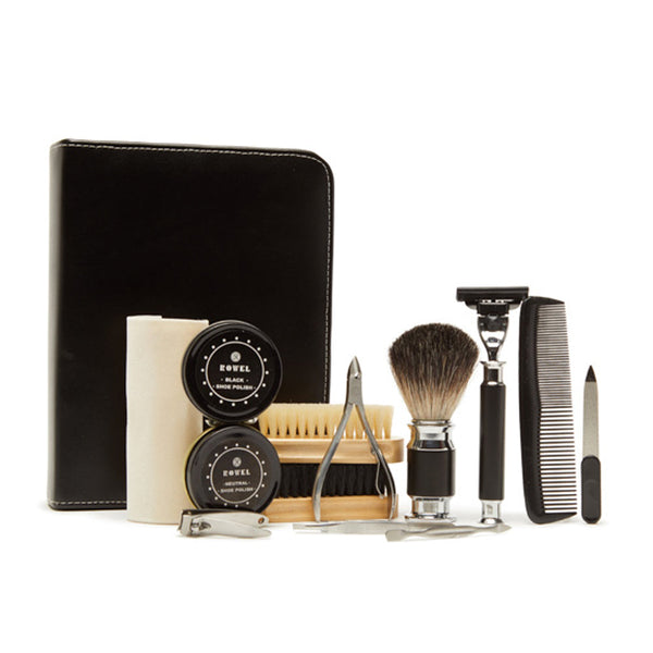 On the Go Grooming and Shoe-Shine Kit Black