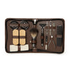 On the Go Grooming and Shoe-Shine Kit Brown