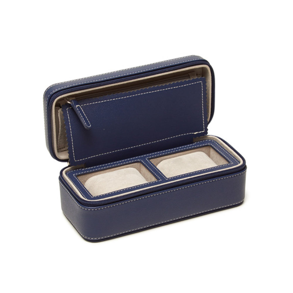 Riley Dual Watch Travel Case Navy