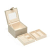 Jodi 2 Tray Small Jewelry Box Grey