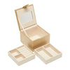 Jodi 2 Tray Small Jewelry Box Gold