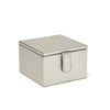 Jodi 2 Tray Small Jewelry Box Silver