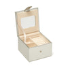 Jodi 2 Tray Small Jewelry Box Silver