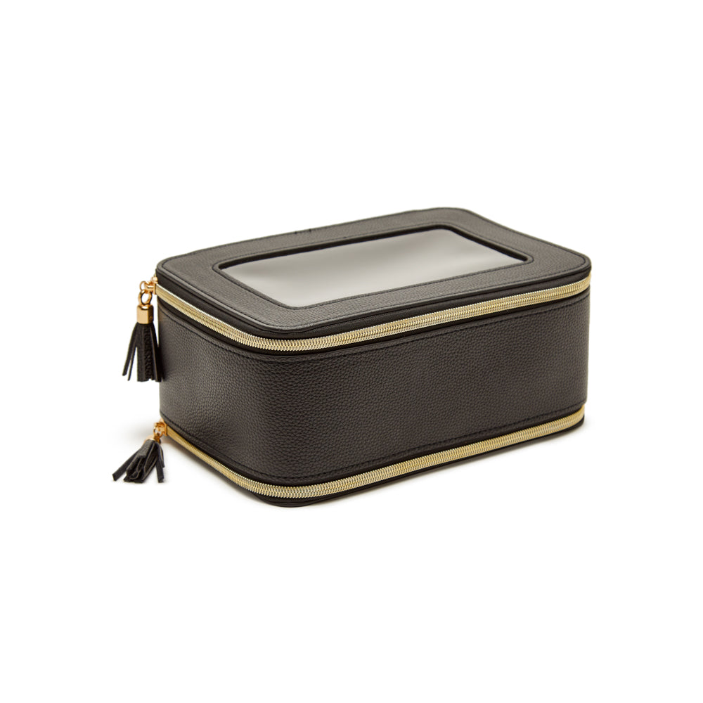 Leah 3pc Cosmetic Case Light Grey