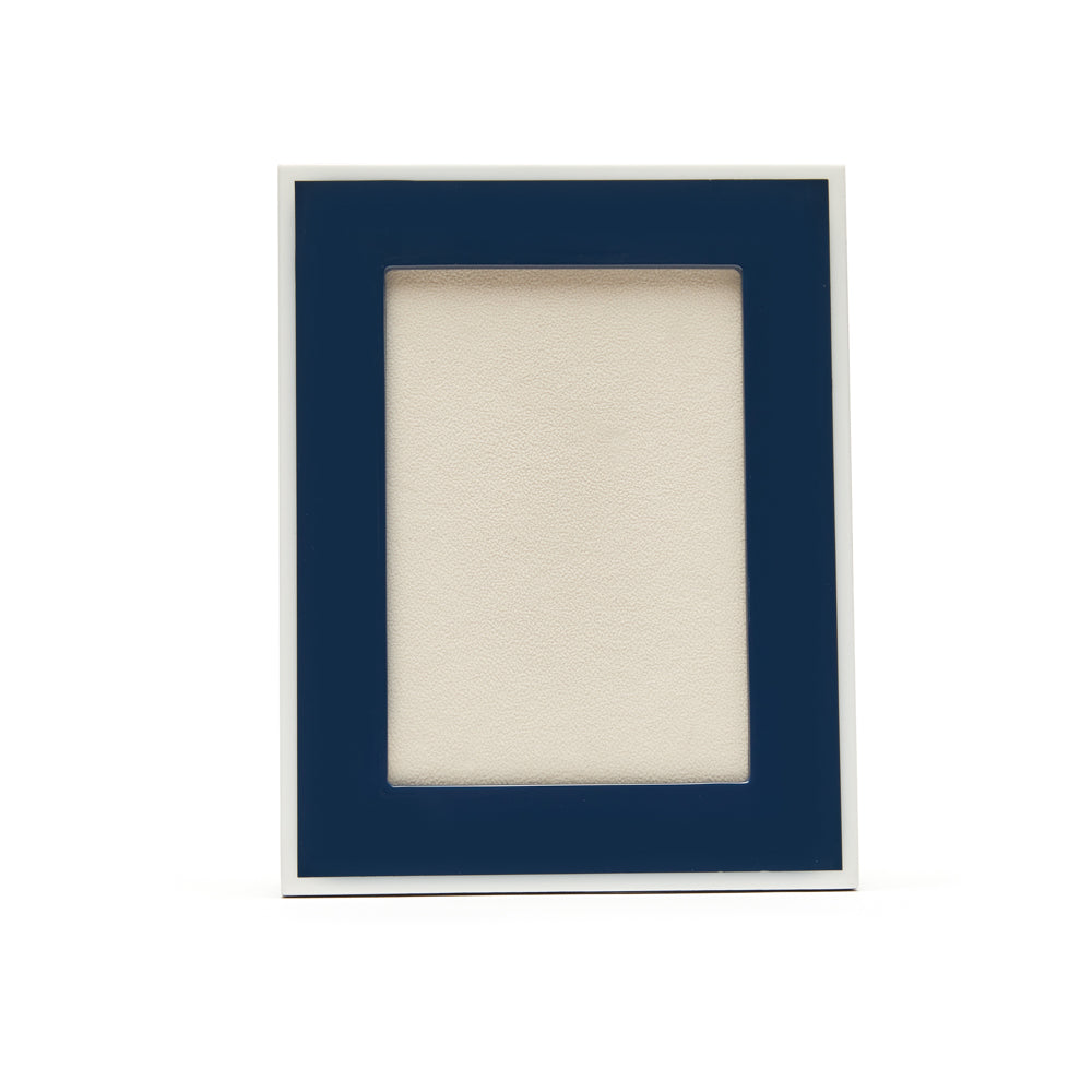 Laurel Picture Frame Navy/White 5 x 7