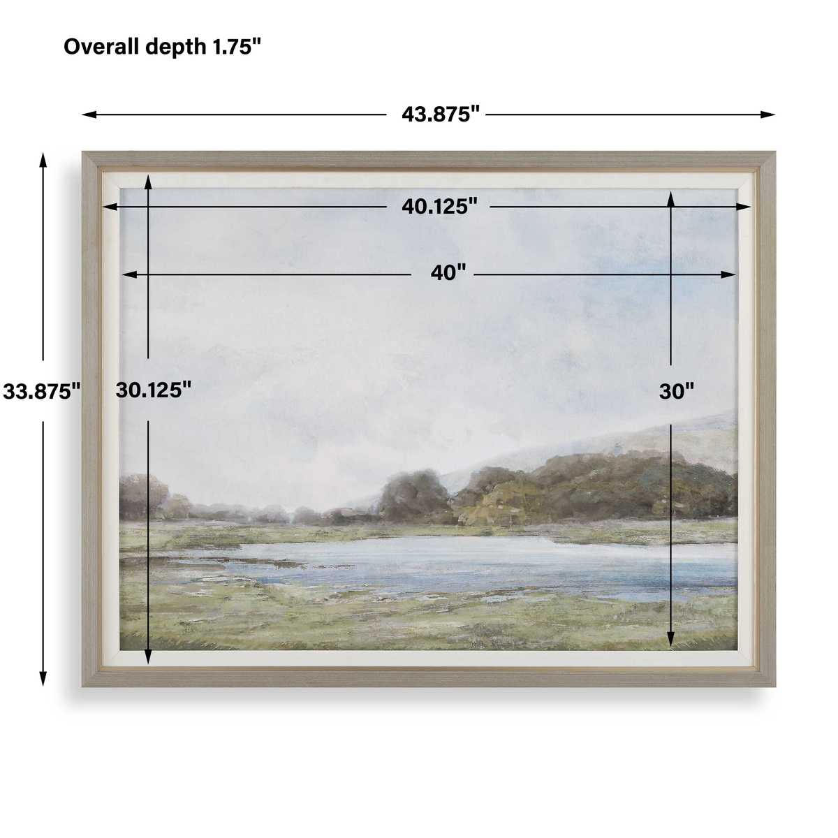 Uttermost Restful Vista- Awe Framed Print - CLOSEOUT