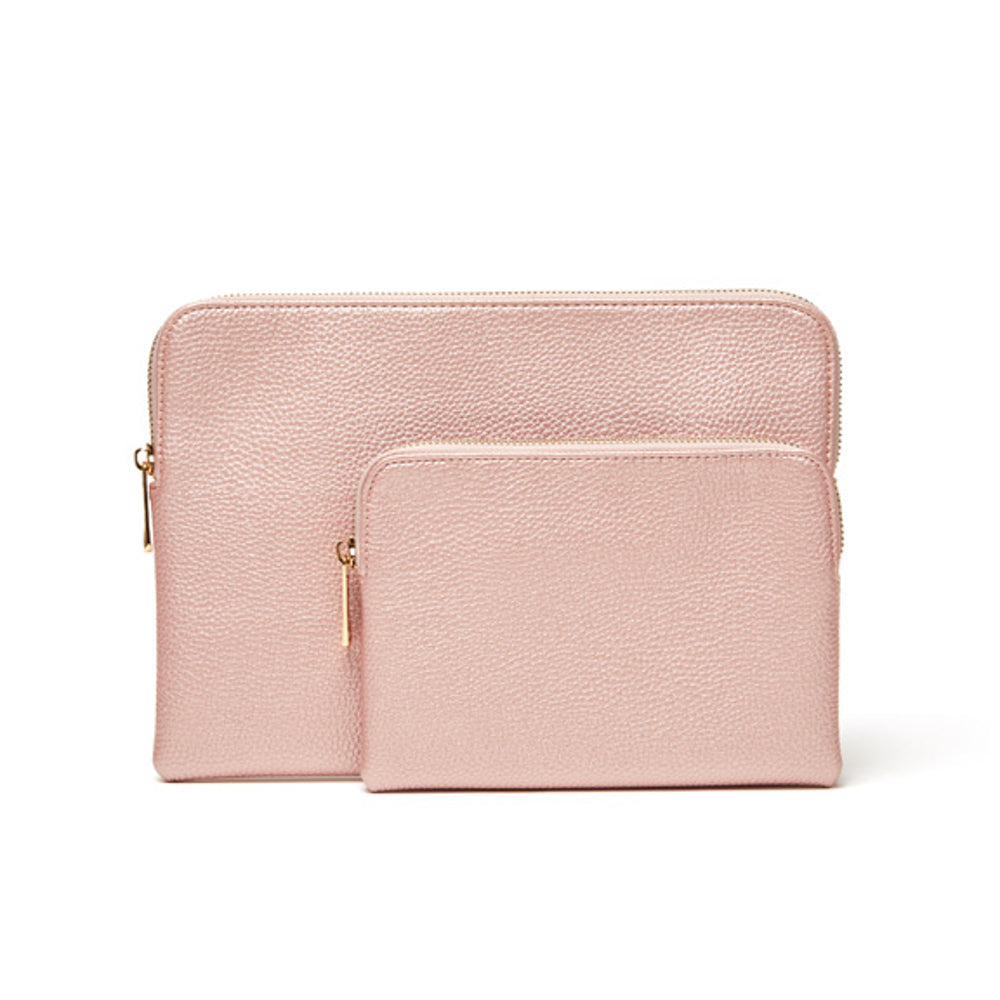 Mia 2 Piece Pouch Pink
