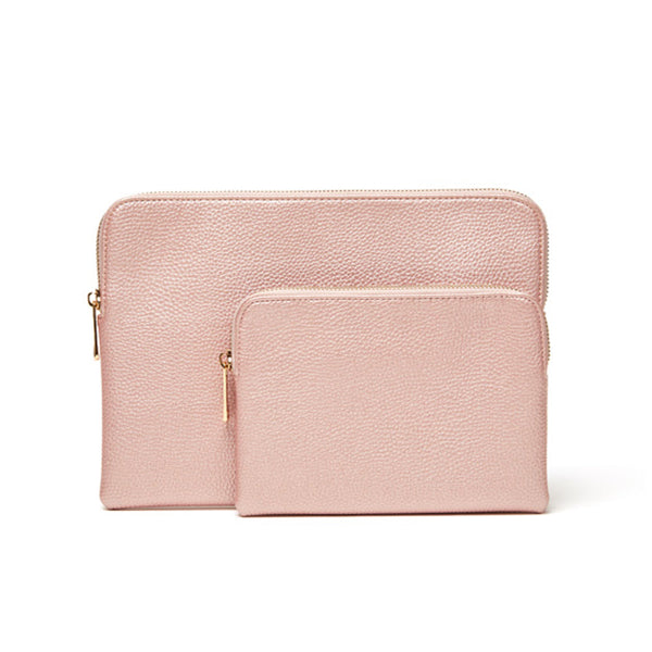 Mia 2 Piece Pouch Pink