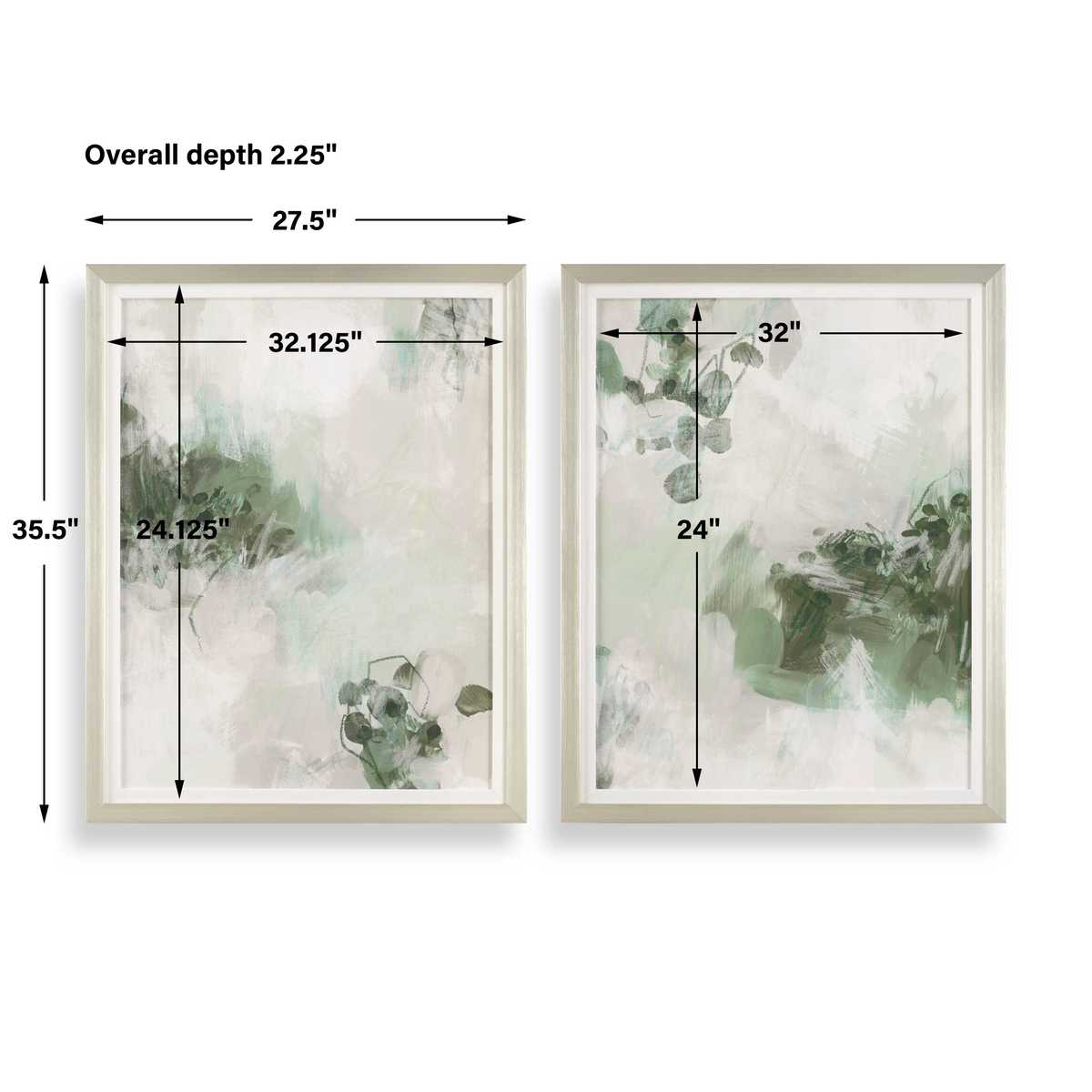 Uttermost Custom Lilypond Dream Framed Prints, S/2 - CLOSEOUT