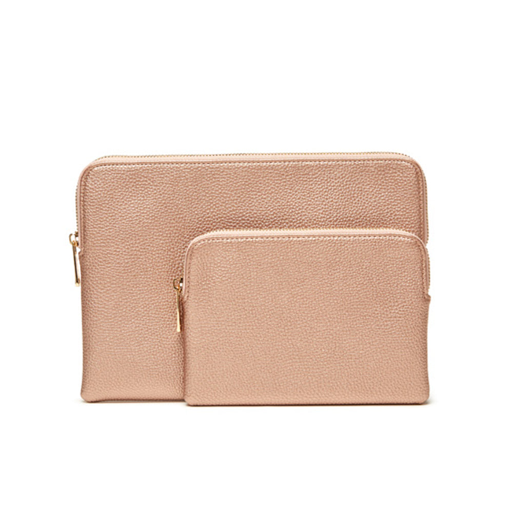 Mia 2 Piece Pouch Rosegold