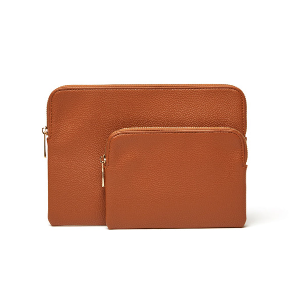 Mia 2 Piece Pouch Chestnut