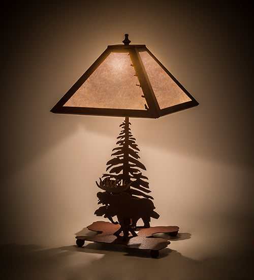 21"H Moose on the Loose Table Lamp