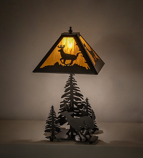 20" High Lone Deer Table Lamp