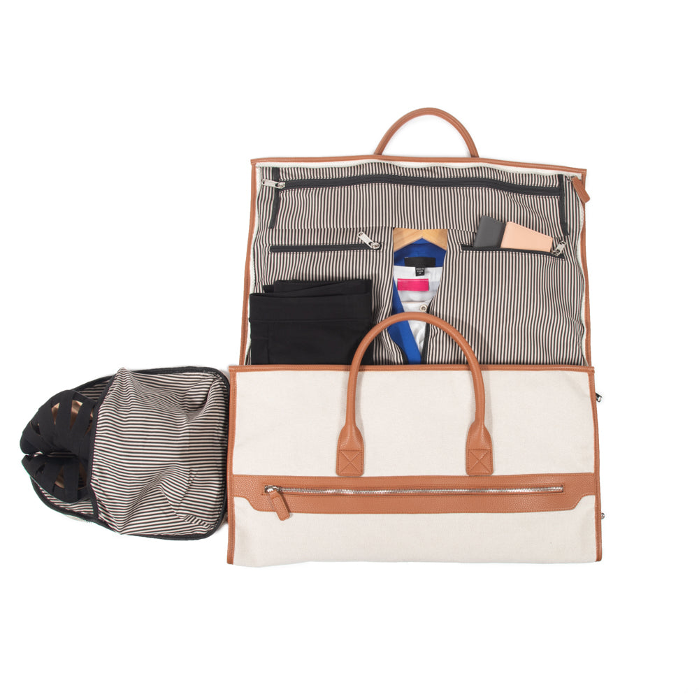 Capri 2-N-1 Garment & Duffel Bag Brown/Co