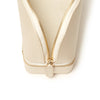 Abbey Travel Cosmetic Case Pearl White